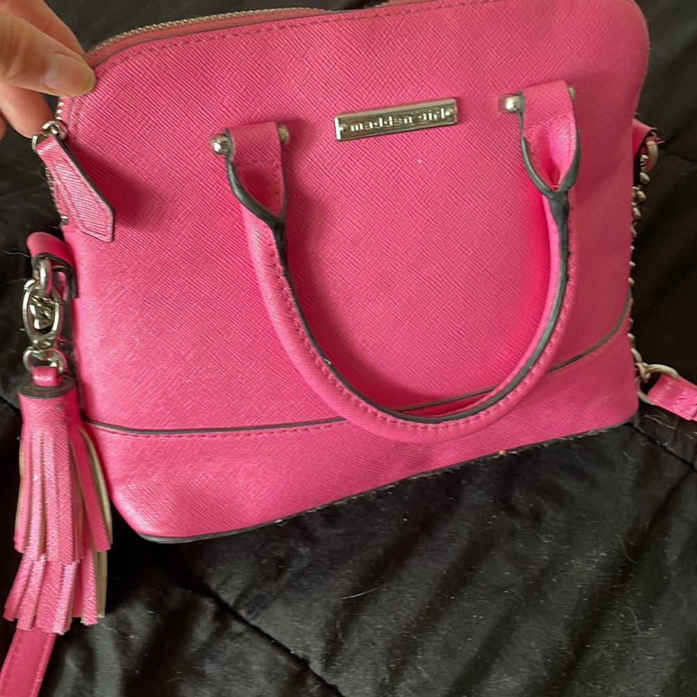 Madden Girl crossbody purse and handbag in HOT PINK